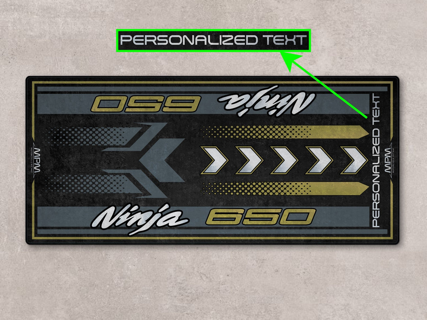 Designed Pit Mat for Kawasaki Ninja 650 Motorcycle - MM7388