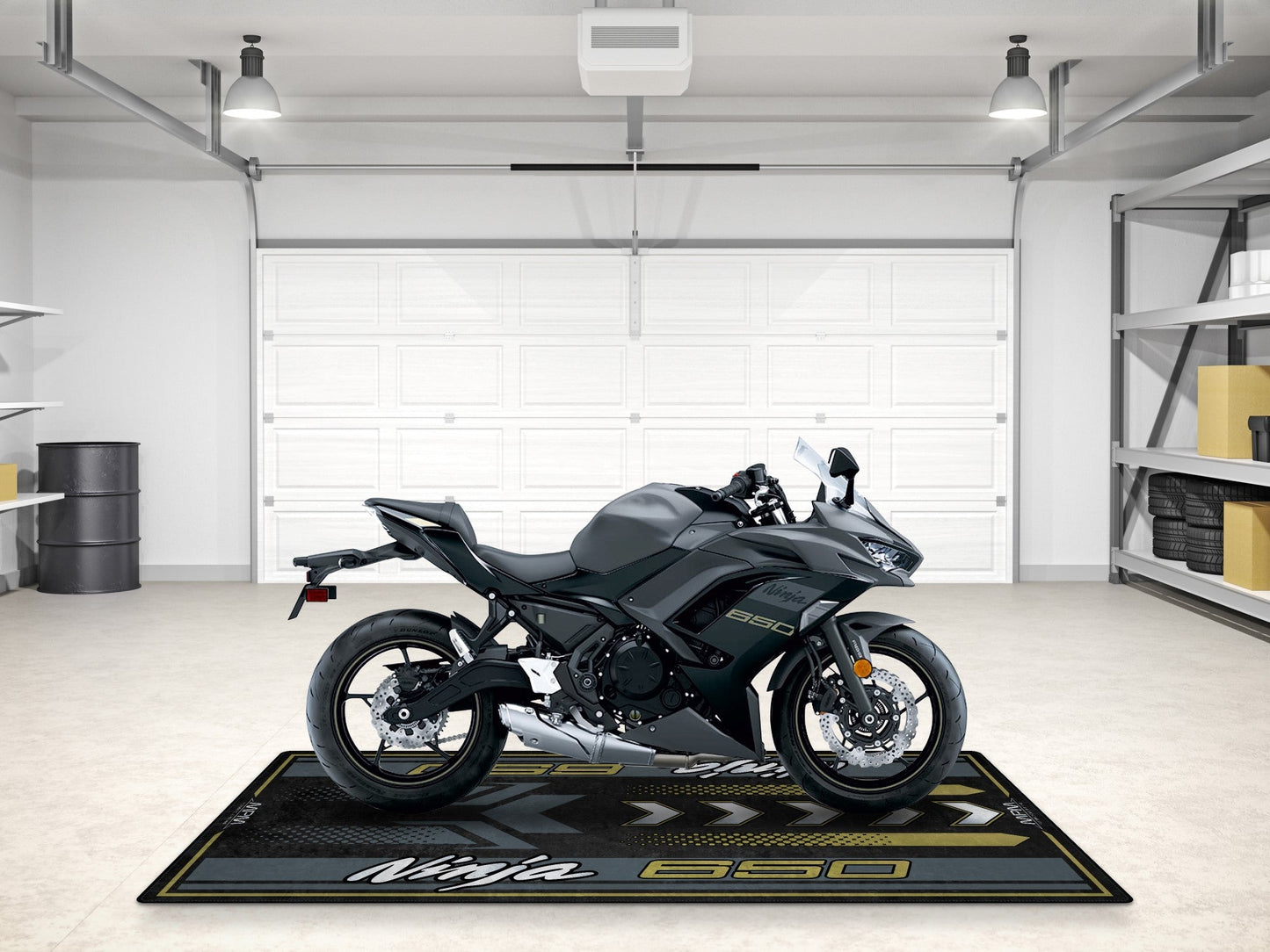 Designed Pit Mat for Kawasaki Ninja 650 Motorcycle - MM7388