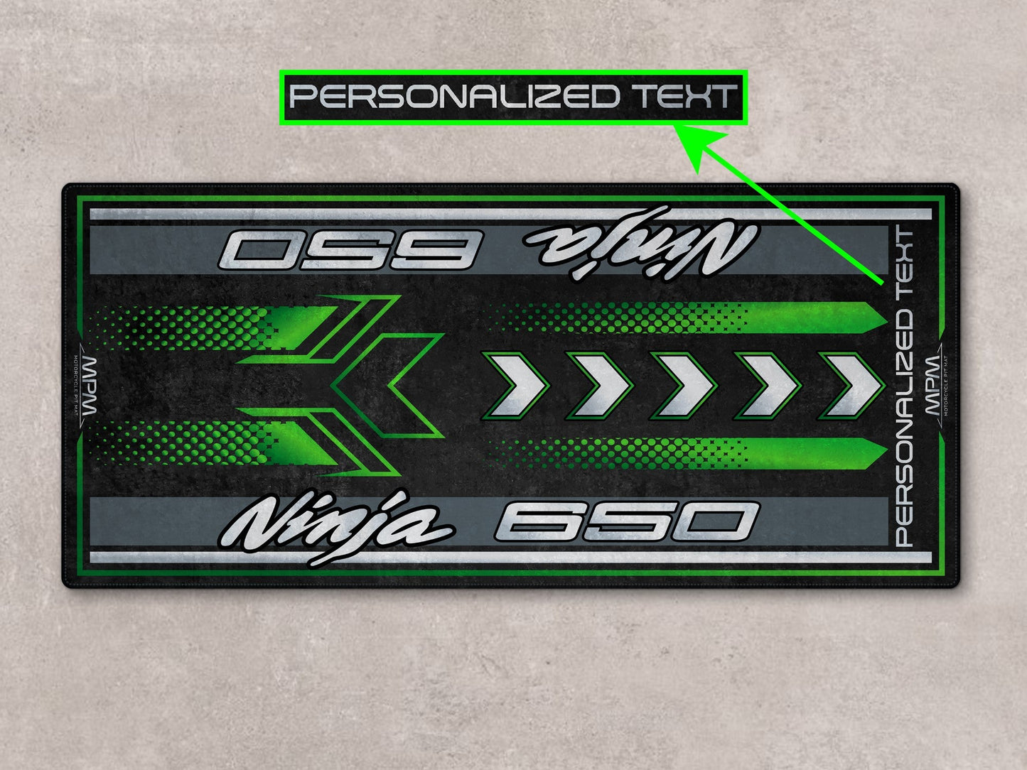 Designed Pit Mat for Kawasaki Ninja 650 Motorcycle - MM7388