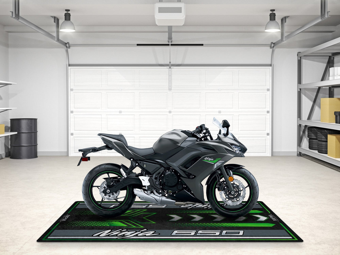Designed Pit Mat for Kawasaki Ninja 650 Motorcycle - MM7388