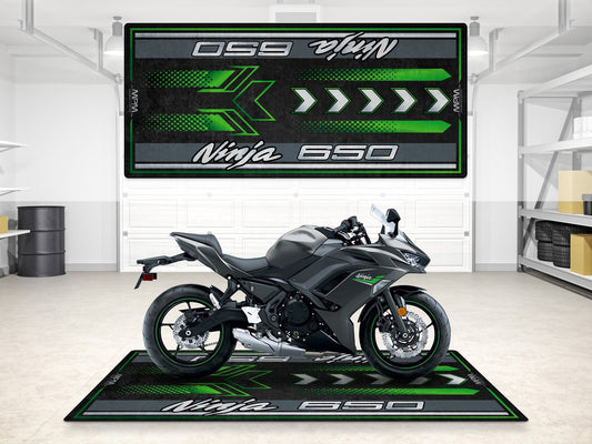 Designed Pit Mat for Kawasaki Ninja 650 Motorcycle - MM7388