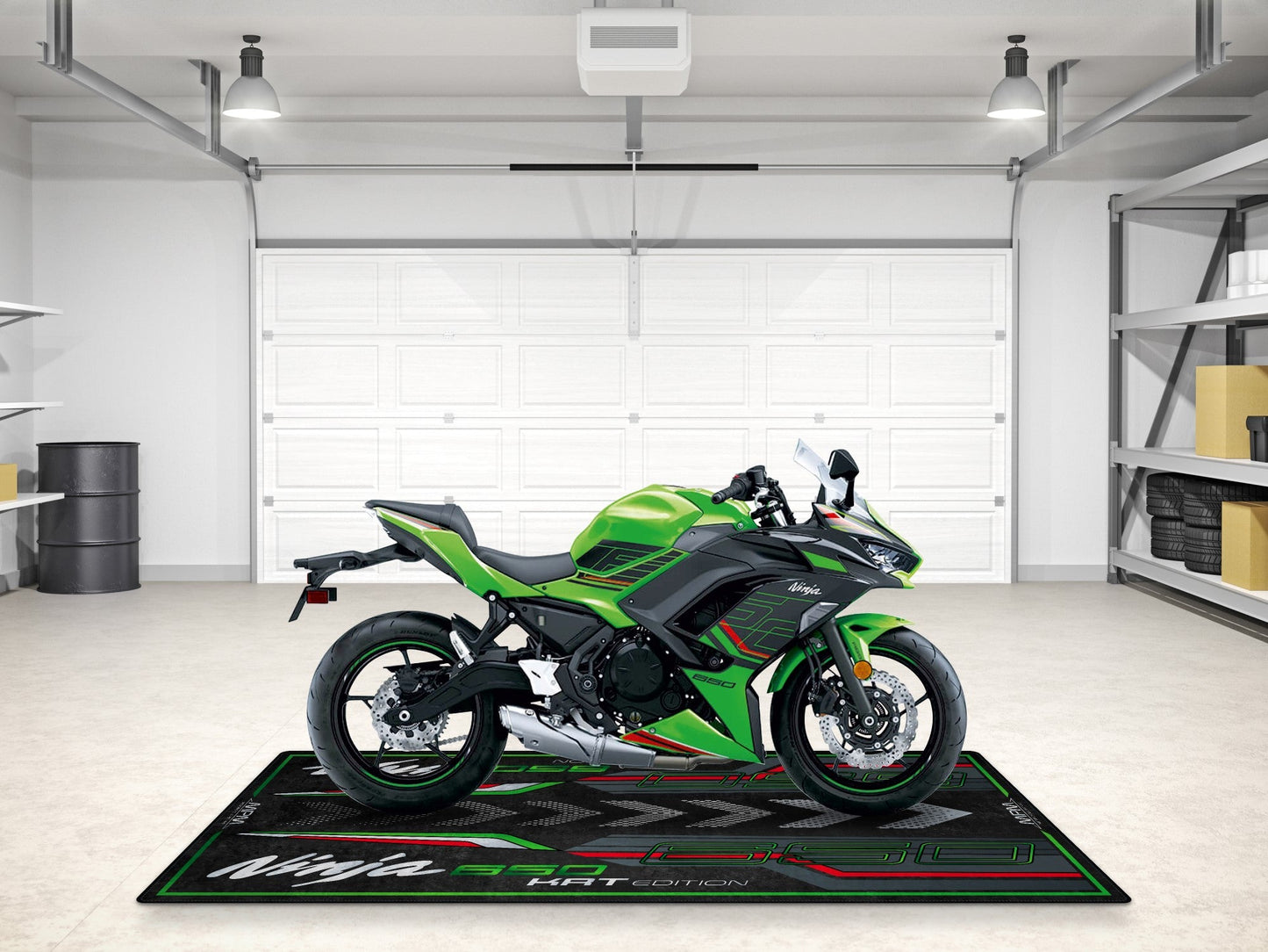 Designed Pit Mat for Kawasaki Ninja 650 KRT Edition Motorcycle - MM7389