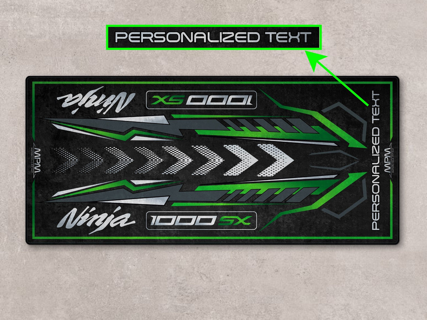 Designed Pit Mat for Kawasaki 1000SX Motorcycle - MM7390