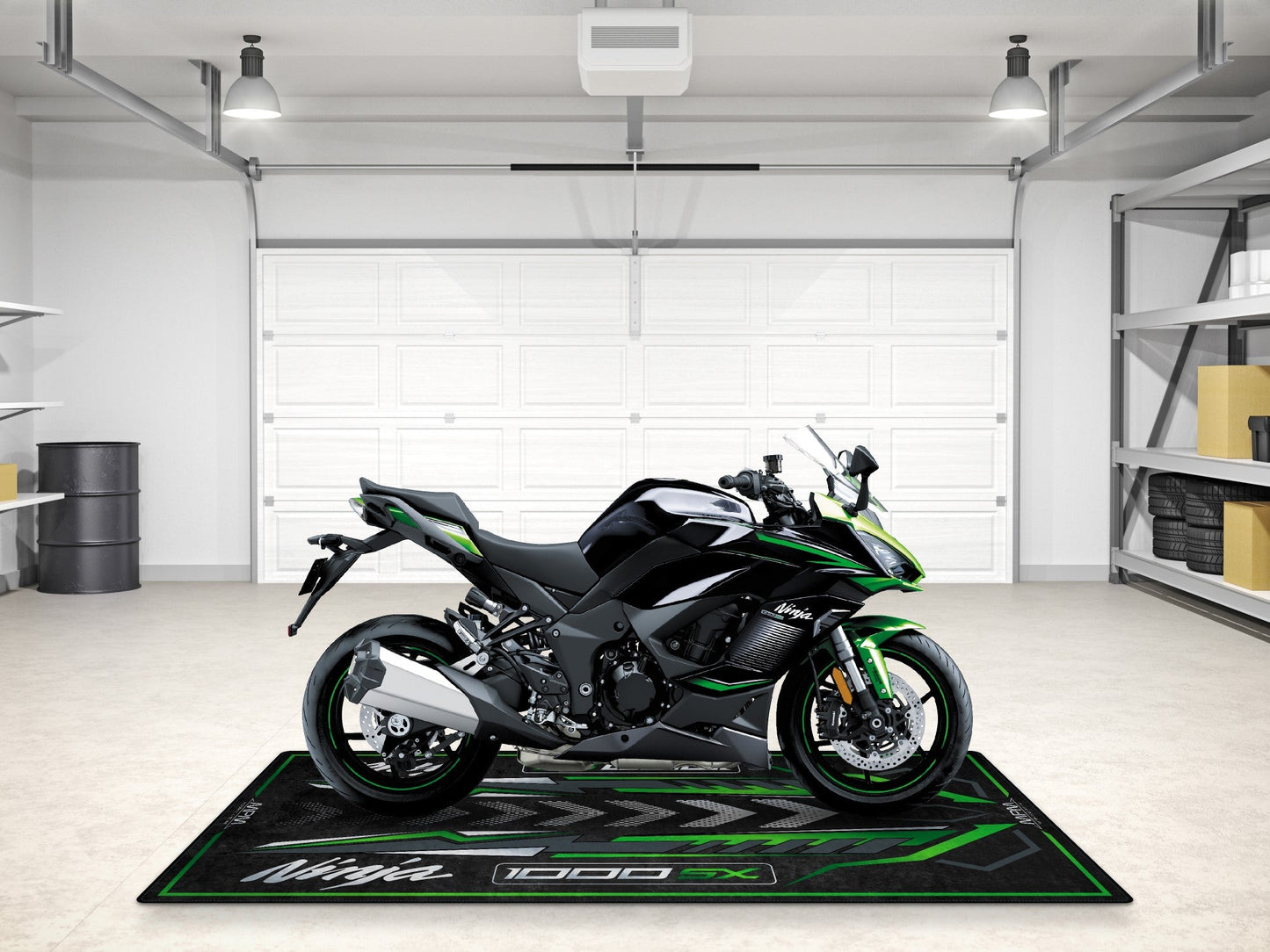 Designed Pit Mat for Kawasaki 1000SX Motorcycle - MM7390