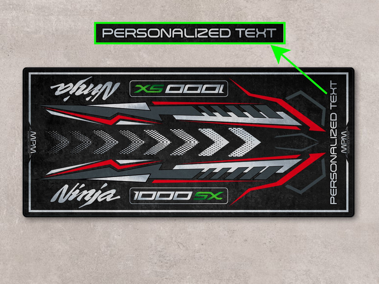 Designed Pit Mat for Kawasaki 1000SX Motorcycle - MM7390