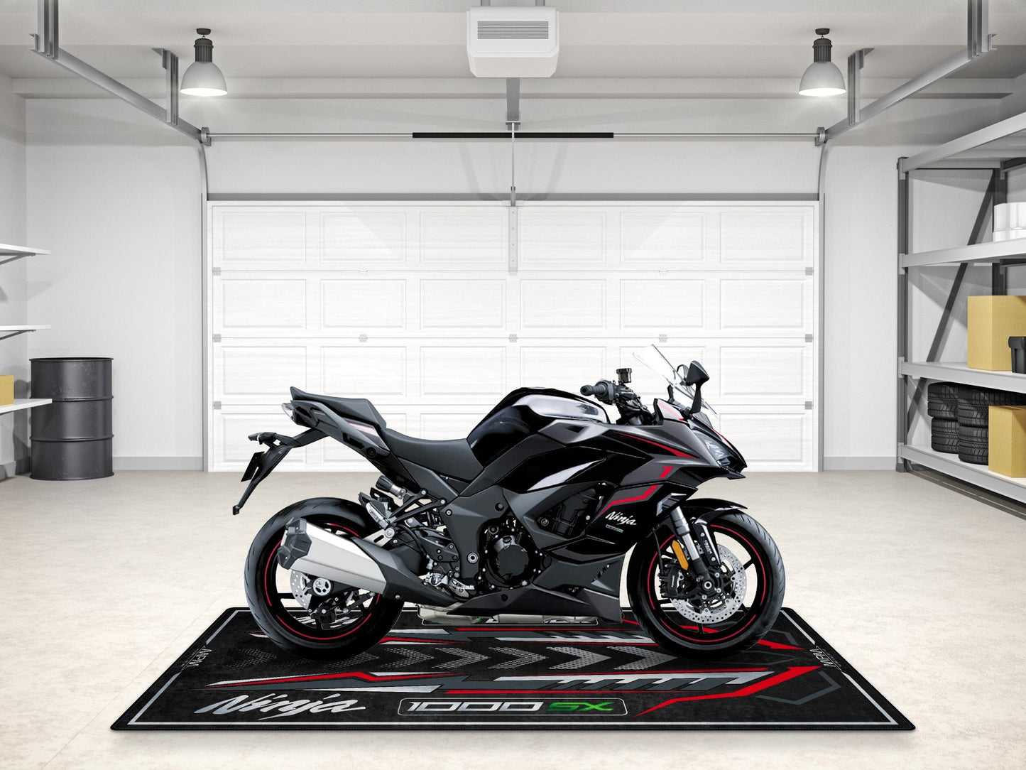 Designed Pit Mat for Kawasaki 1000SX Motorcycle - MM7390