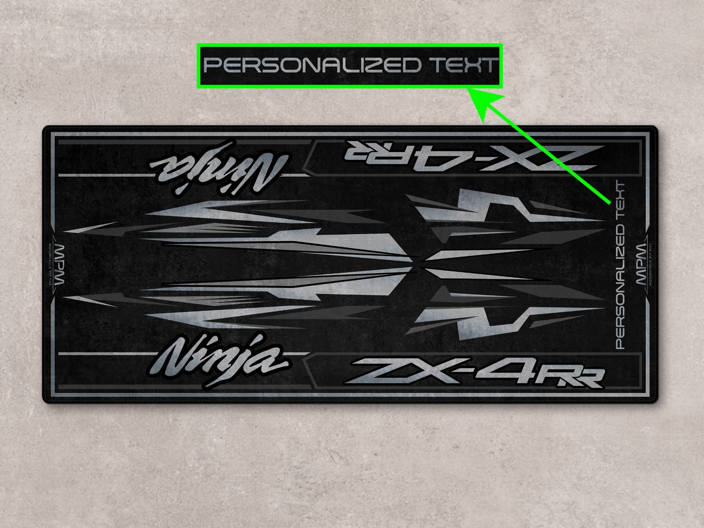 Designed Pit Mat for Kawasaki Ninja ZX-4RR Motorcycle - MM7392