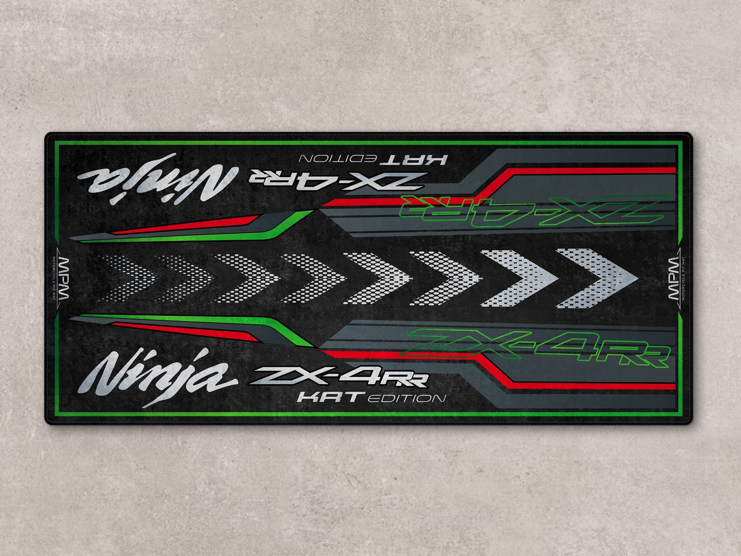 Designed Pit Mat for Kawasaki Ninja ZX-4RR KRT Edition Motorcycle - MM7393