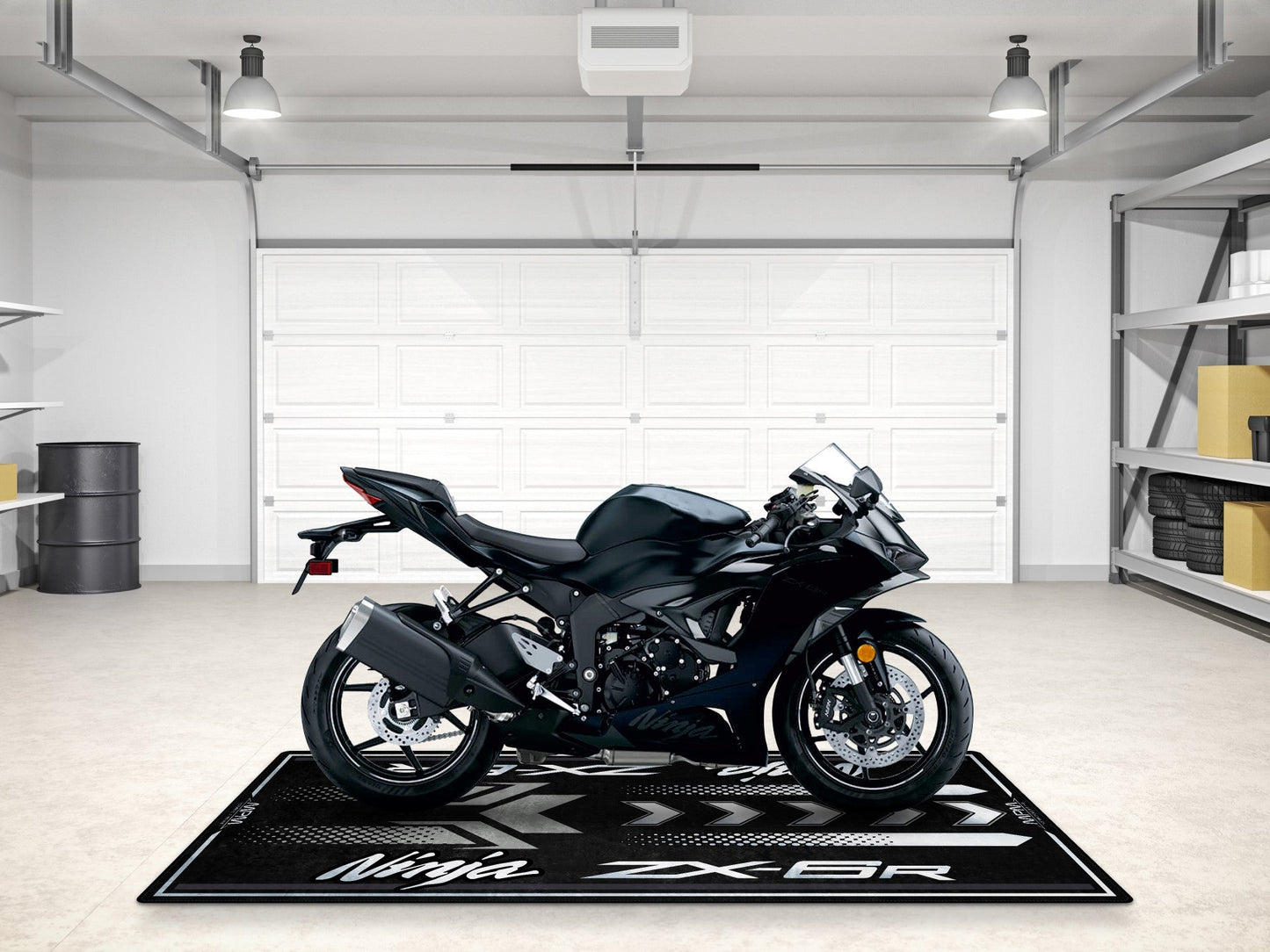 Designed Pit Mat for Kawasaki ZX-6R Motorcycle - MM7395