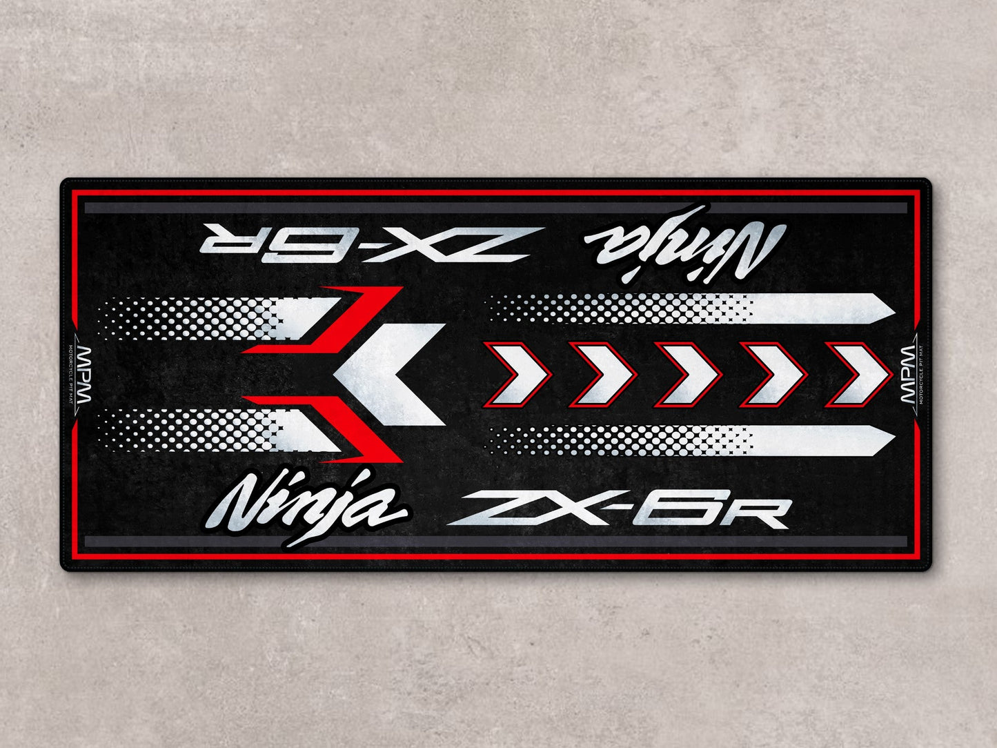 Designed Pit Mat for Kawasaki ZX-6R Motorcycle - MM7395