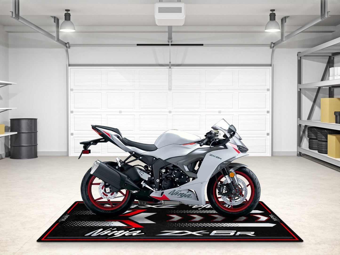 Designed Pit Mat for Kawasaki ZX-6R Motorcycle - MM7395