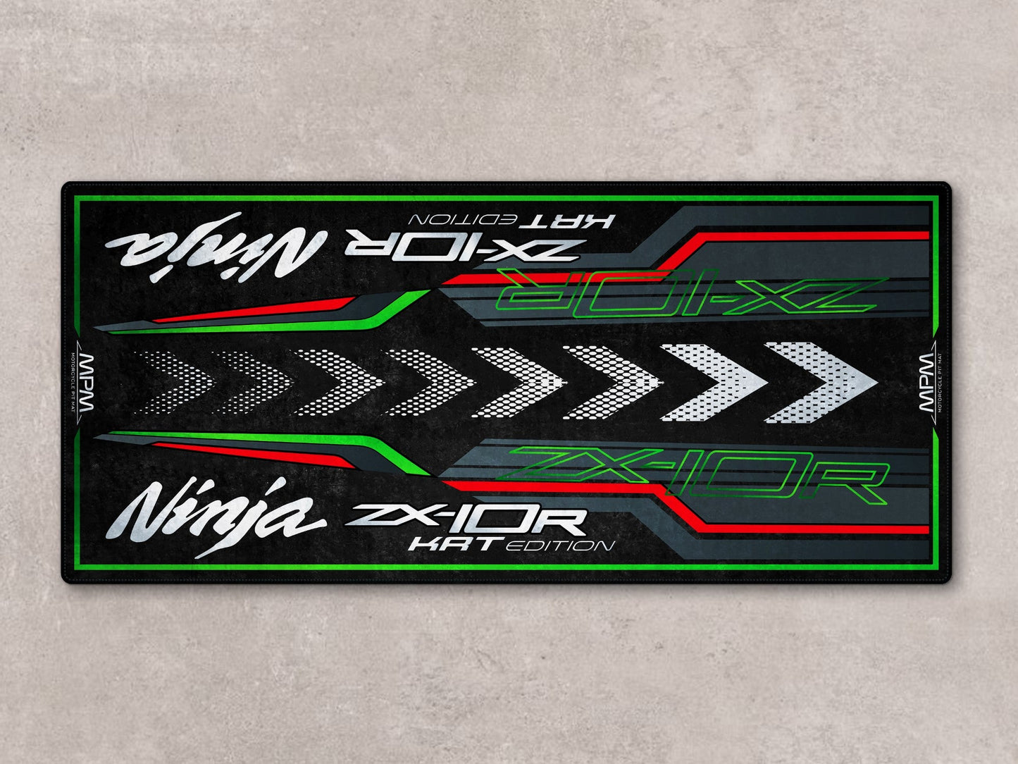 Designed Pit Mat for Kawasaki Ninja ZX-10R KRT Edition Motorcycle - MM7399