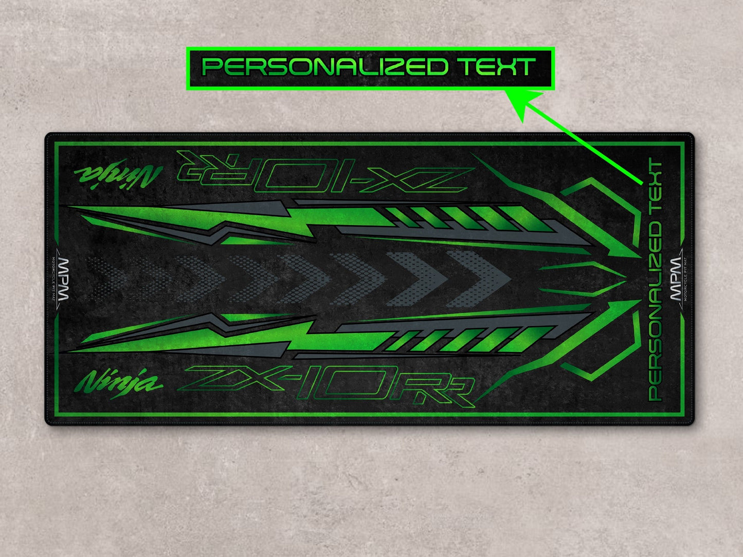 Designed Pit Mat for Kawasaki Ninja ZX-10RR 2024 Motorcycle - MM7401