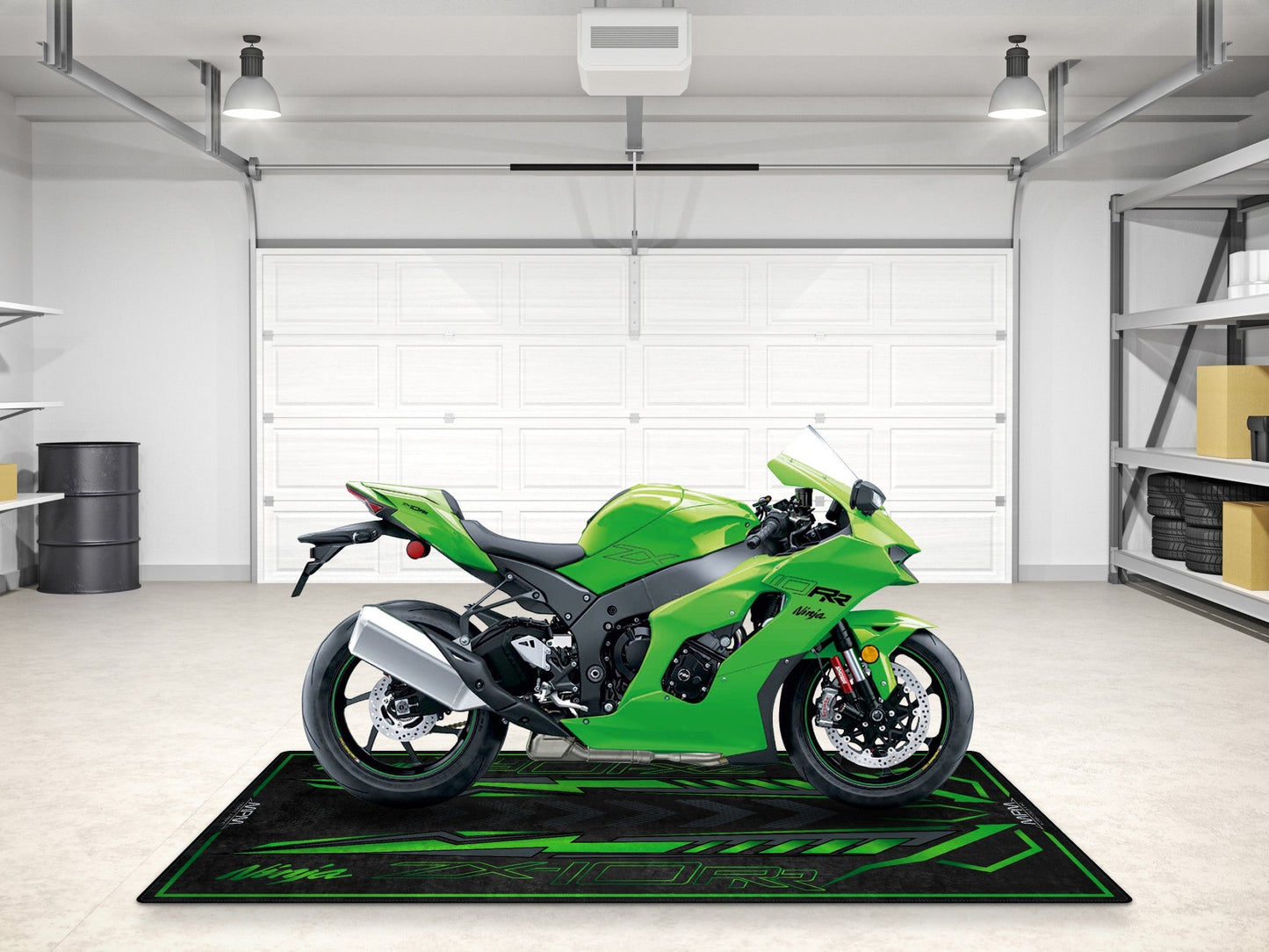 Designed Pit Mat for Kawasaki Ninja ZX-10RR 2024 Motorcycle - MM7401