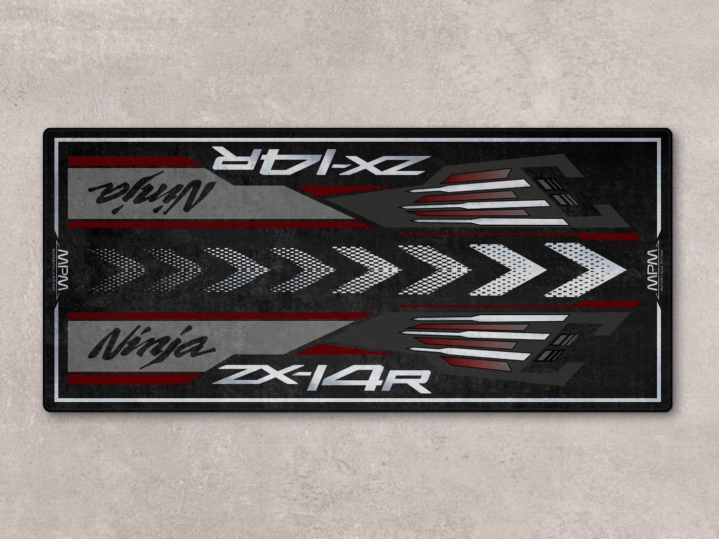 Designed Pit Mat for Kawasaki Ninja ZX-14R Motorcycle - MM7403