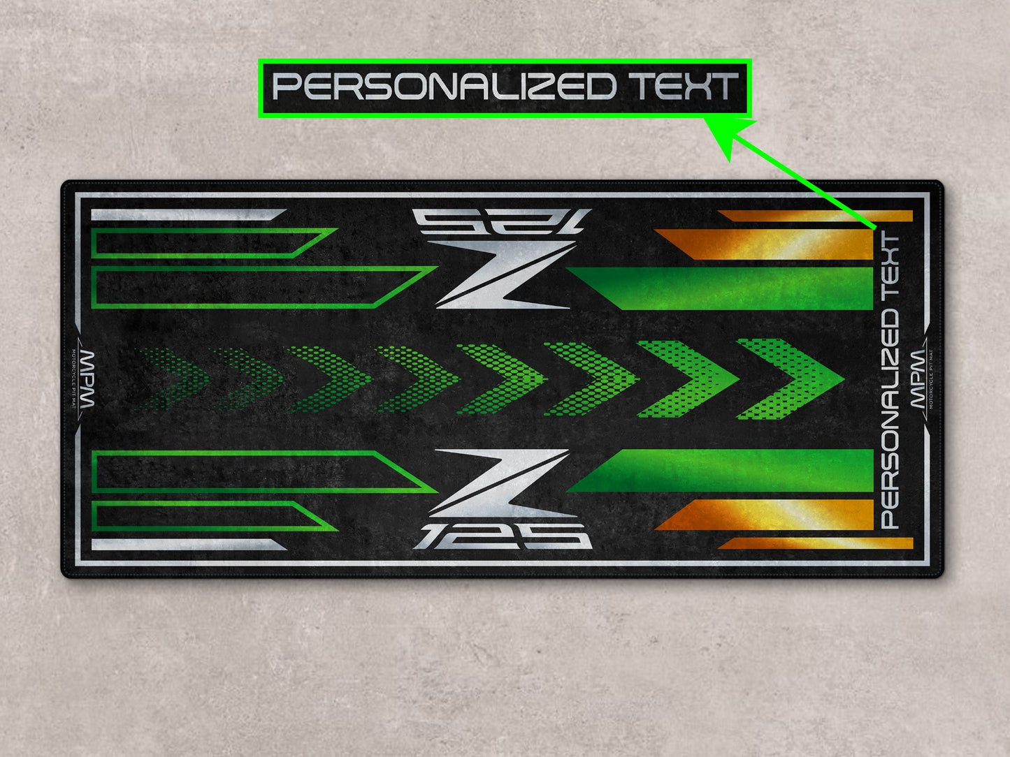 Designed Pit Mat for Kawasaki Z125 Motorcycle - MM7408