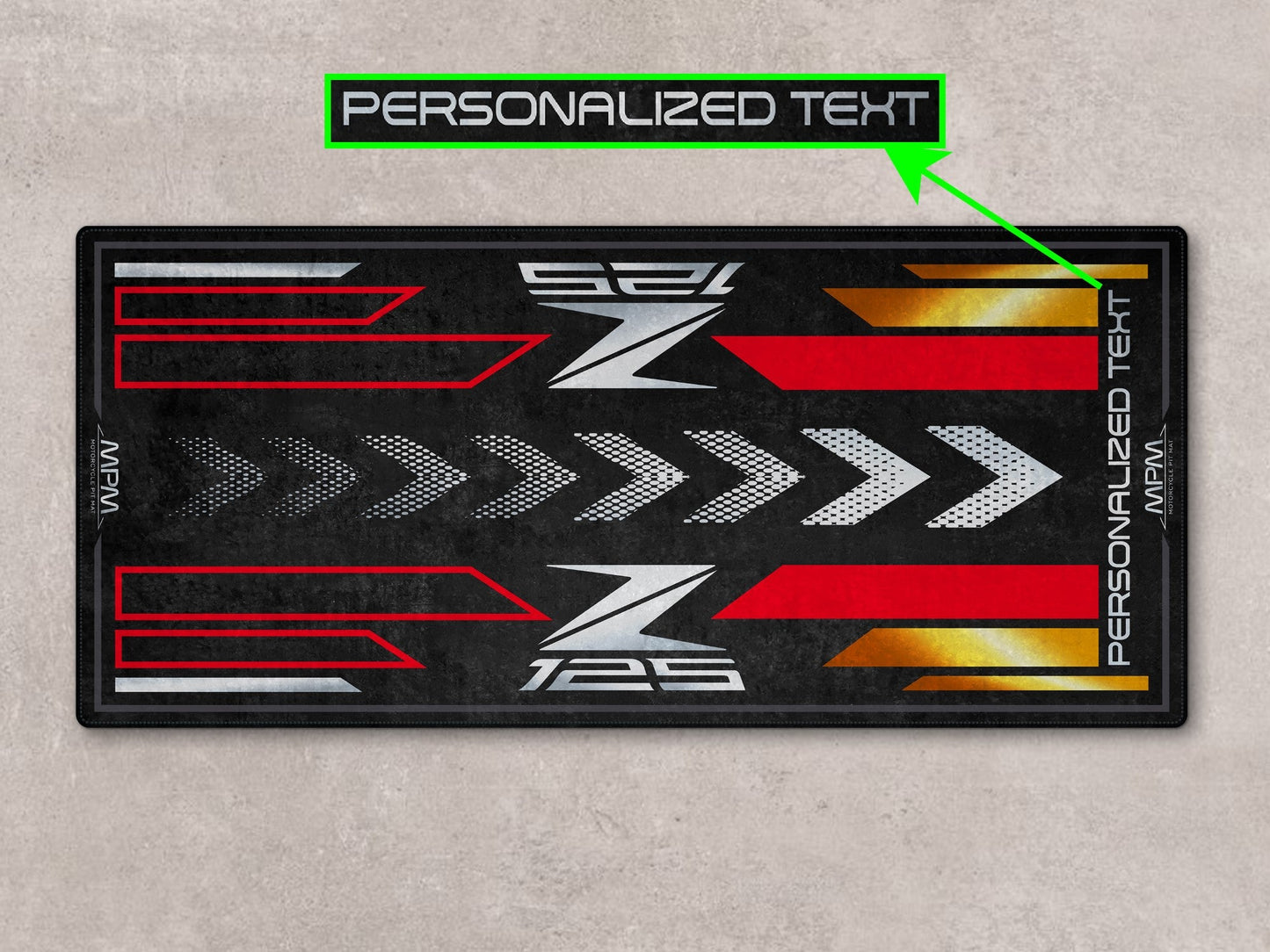 Designed Pit Mat for Kawasaki Z125 Motorcycle - MM7408
