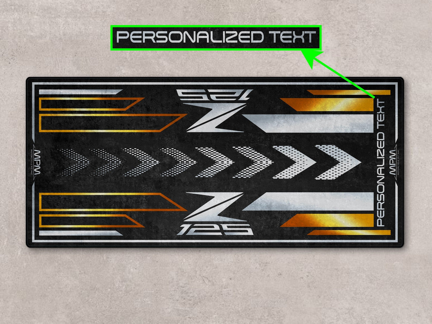 Designed Pit Mat for Kawasaki Z125 Motorcycle - MM7408
