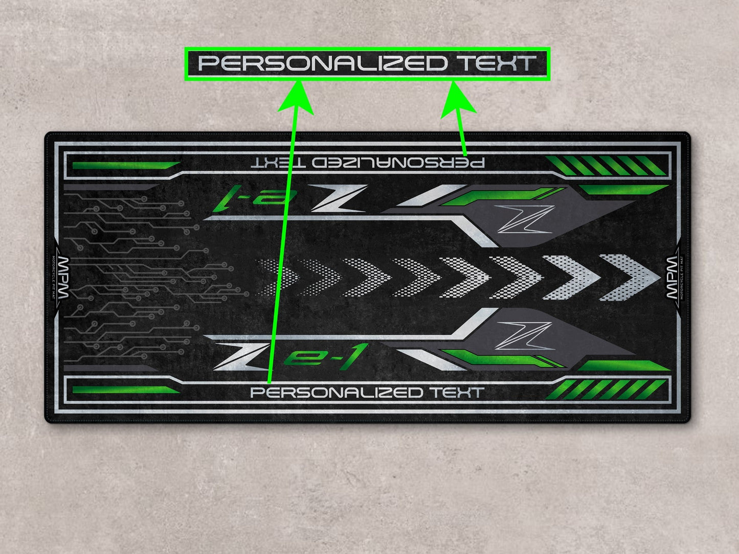 Designed Pit Mat for Kawasaki Z e-1 Motorcycle - MM7409