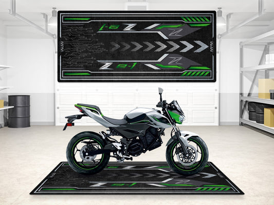 Designed Pit Mat for Kawasaki Z e-1 Motorcycle - MM7409