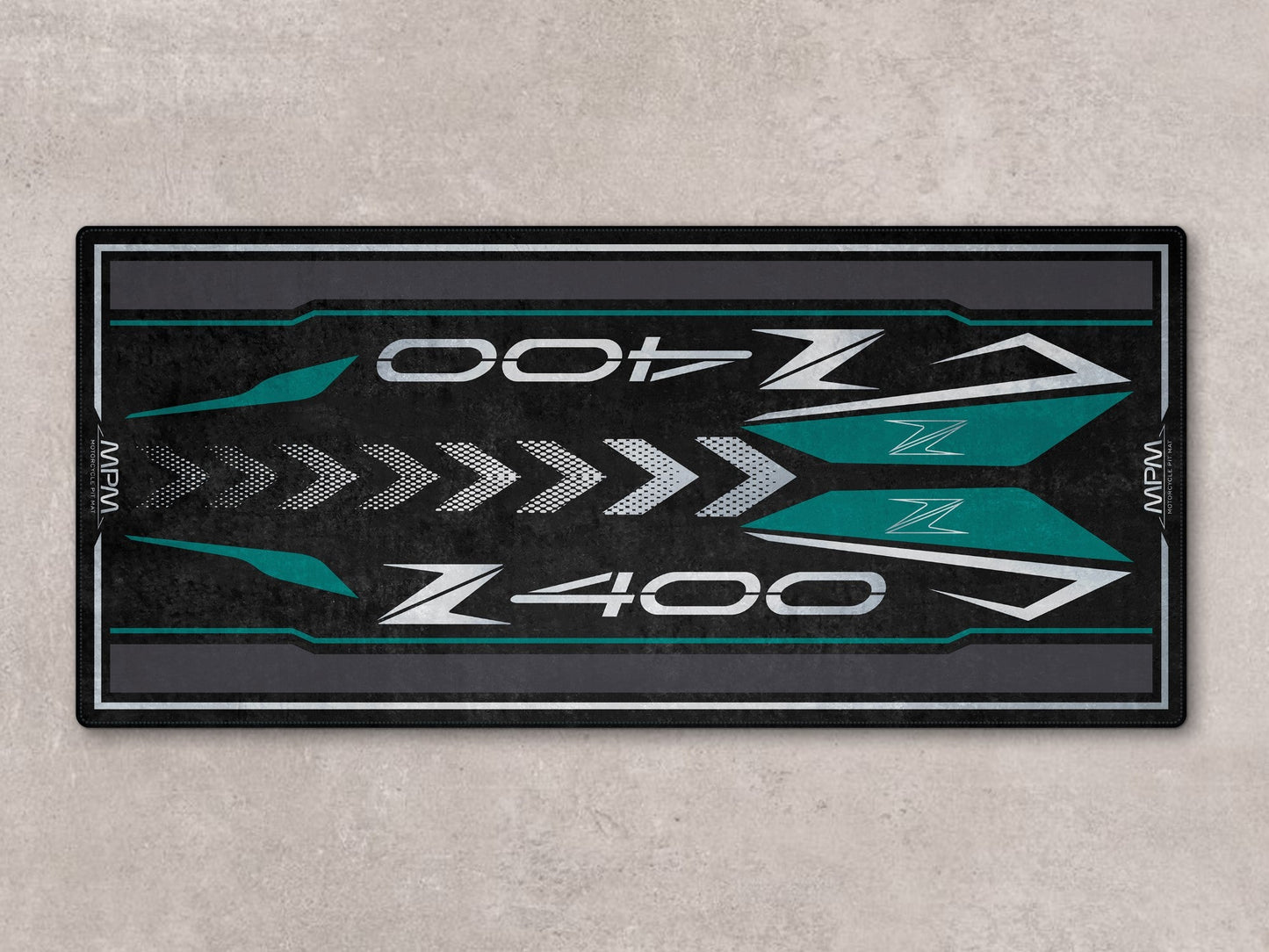 Designed Pit Mat for Kawasaki Z400 Motorcycle - MM7410