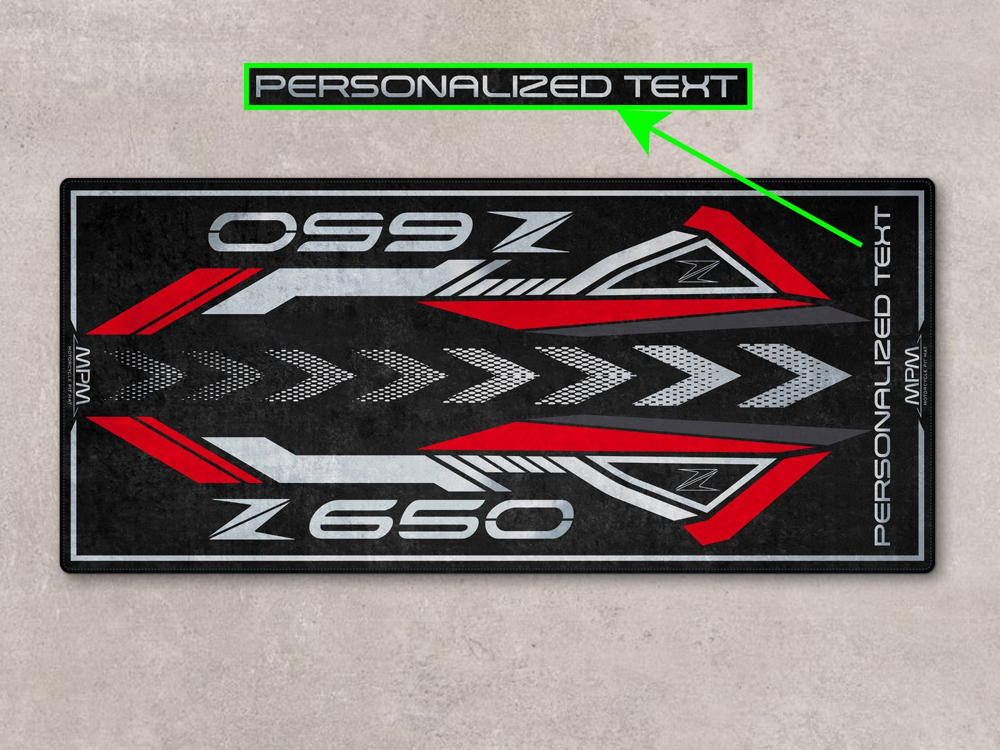 Designed Pit Mat for Kawasaki Z650 Motorcycle - MM7411