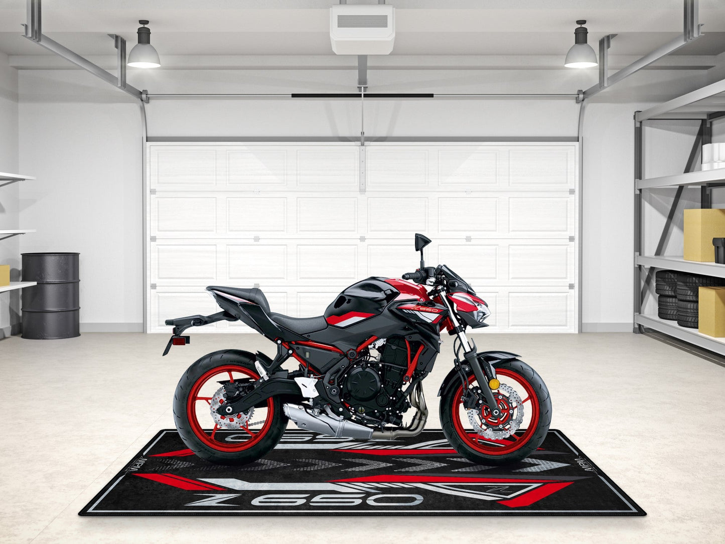 Designed Pit Mat for Kawasaki Z650 Motorcycle - MM7411