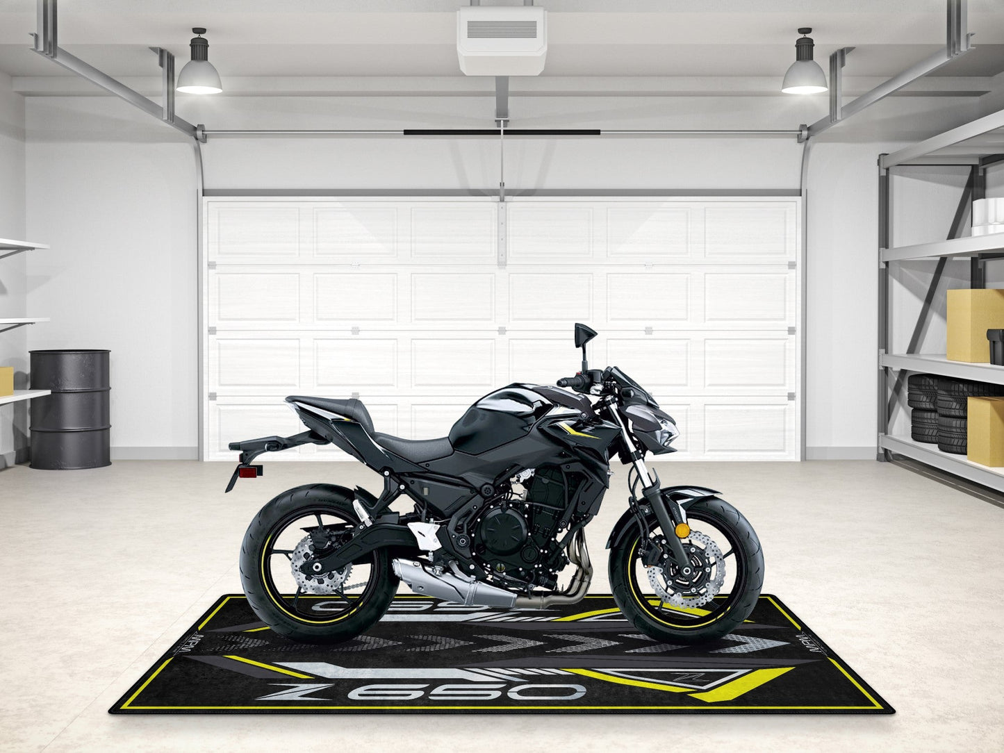 Designed Pit Mat for Kawasaki Z650 Motorcycle - MM7411