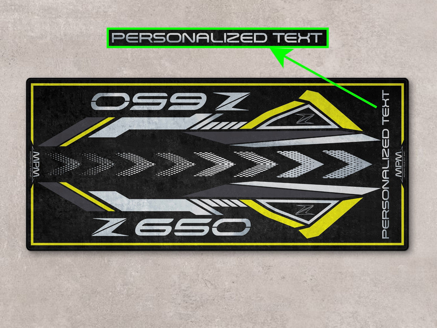 Designed Pit Mat for Kawasaki Z650 Motorcycle - MM7411