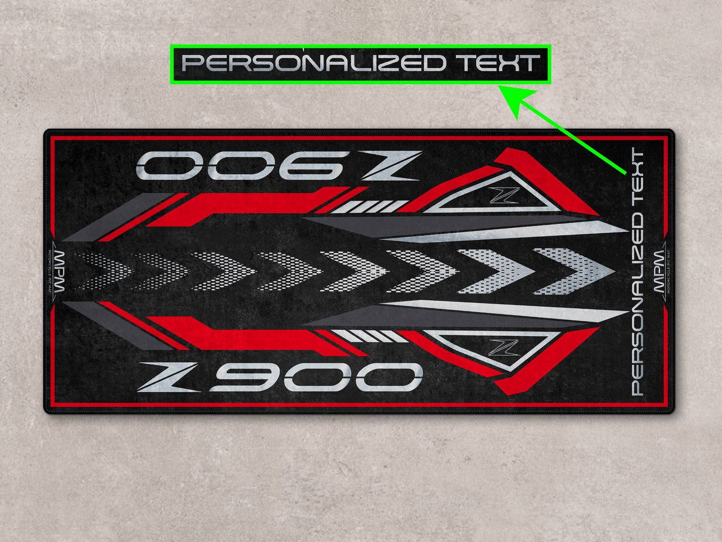 Designed Pit Mat for Kawasaki Z900 Motorcycle - MM7412