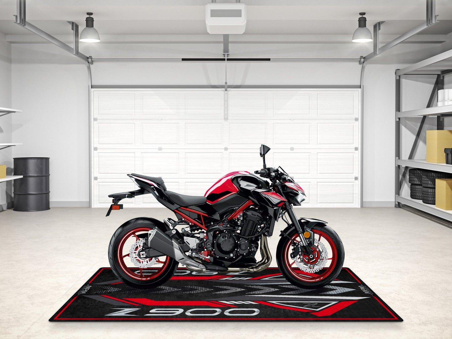 Designed Pit Mat for Kawasaki Z900 Motorcycle - MM7412
