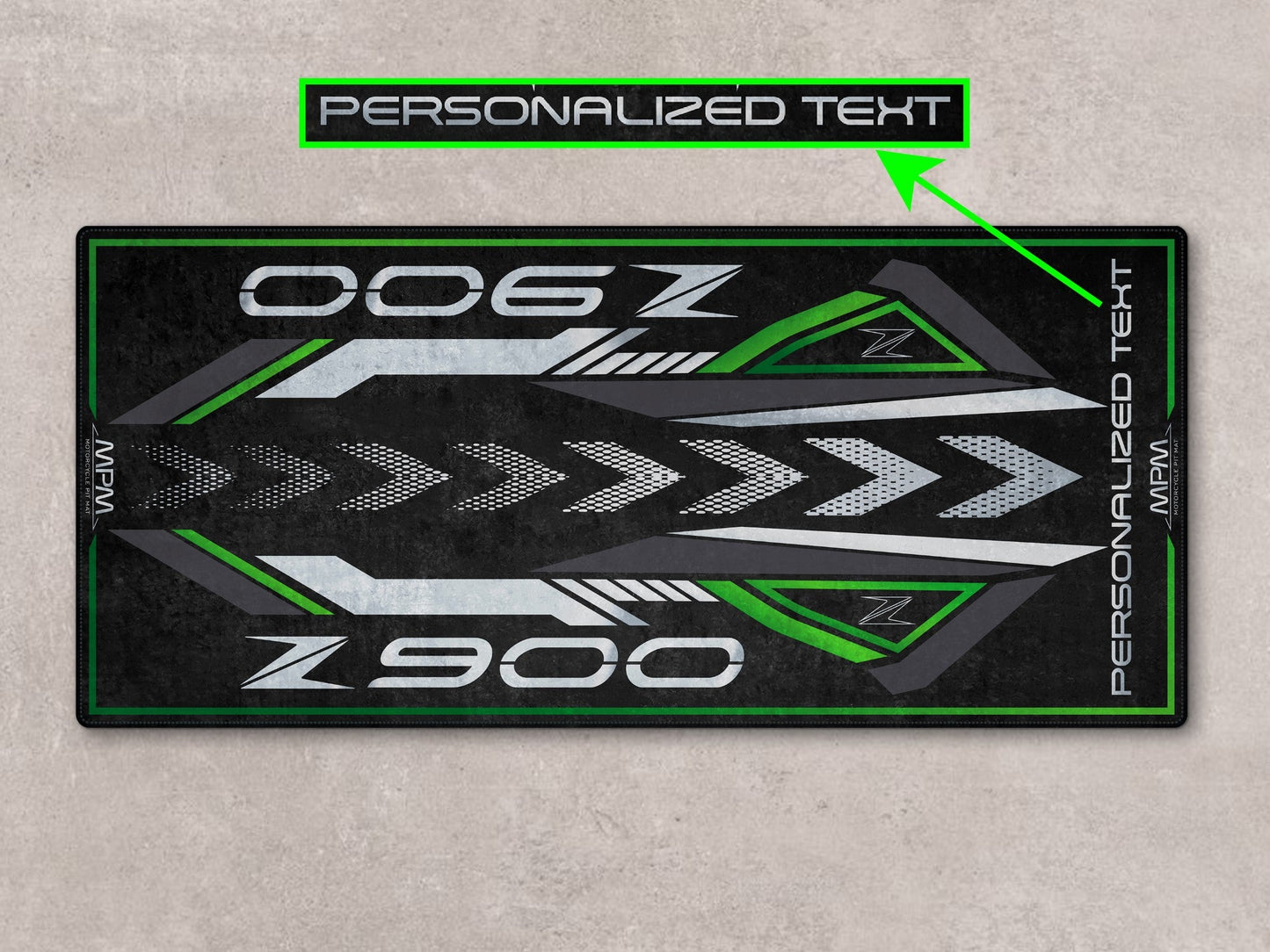 Designed Pit Mat for Kawasaki Z900 Motorcycle - MM7412