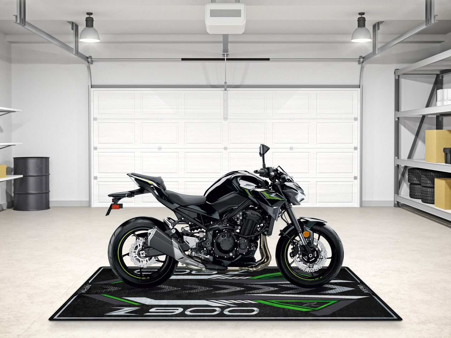 Designed Pit Mat for Kawasaki Z900 Motorcycle - MM7412