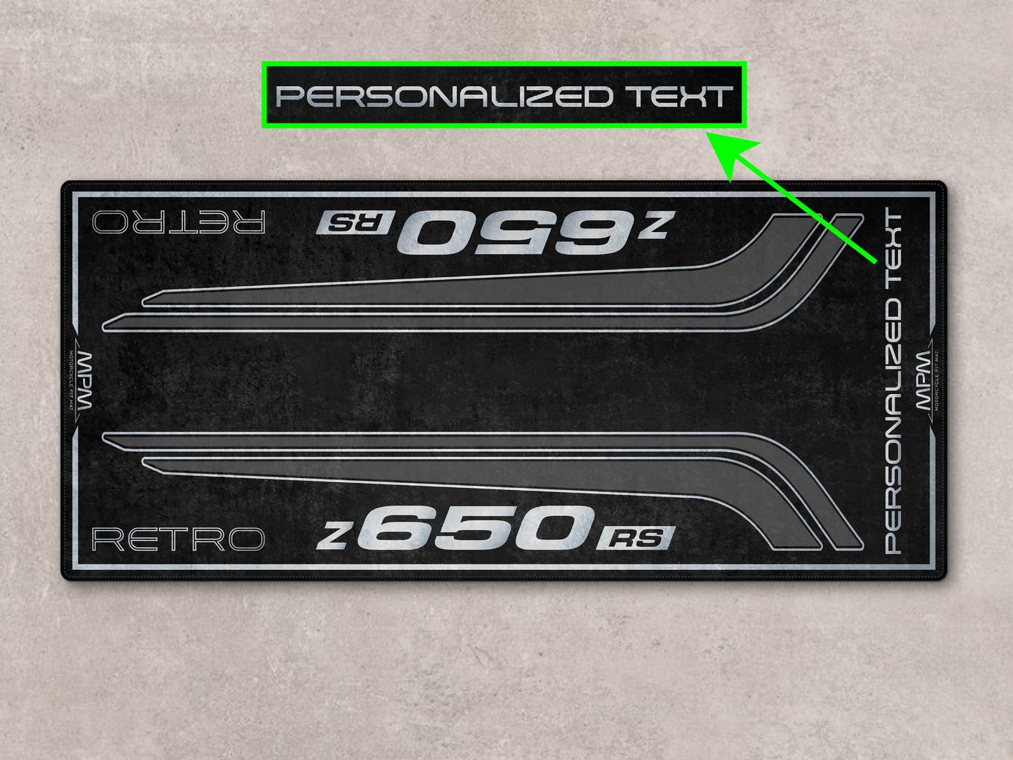 Designed Pit Mat for Kawasaki Z650 RS Motorcycle - MM7414