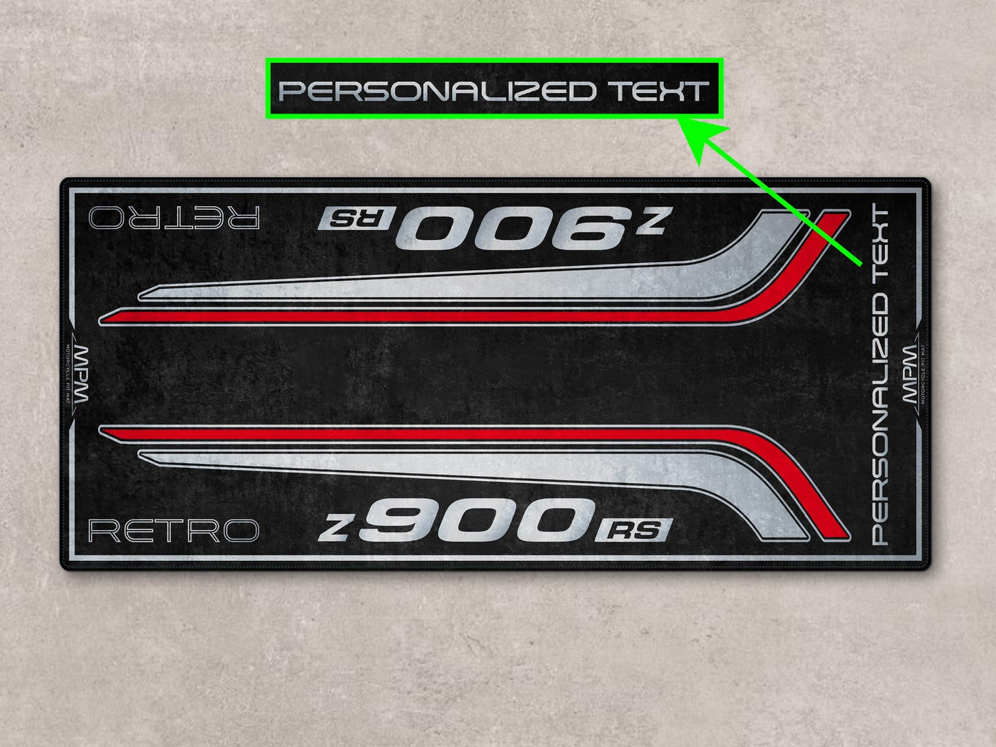 Designed Pit Mat for Kawasaki Z900 RS Motorcycle - MM7415