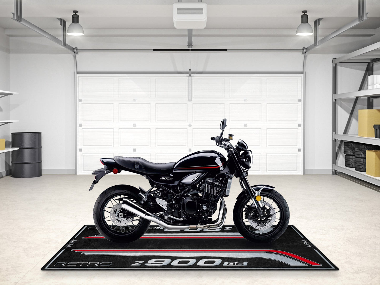 Designed Pit Mat for Kawasaki Z900 RS Motorcycle - MM7415
