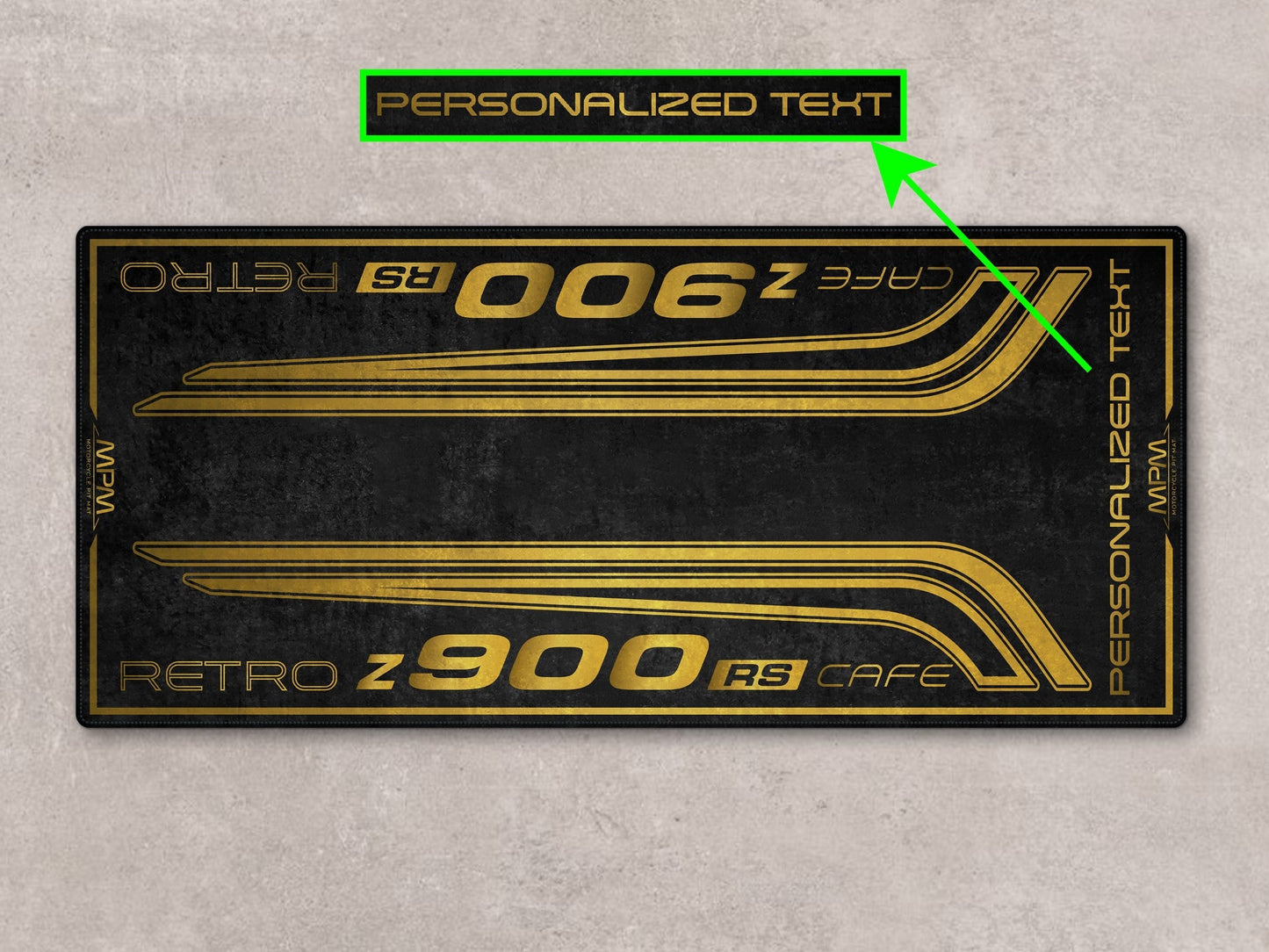 Designed Pit Mat for Kawasaki Z900 RS Cafe Motorcycle - MM7416
