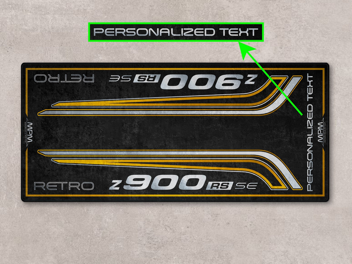 Designed Pit Mat for Kawasaki Z900RS SE Motorcycle - MM7417