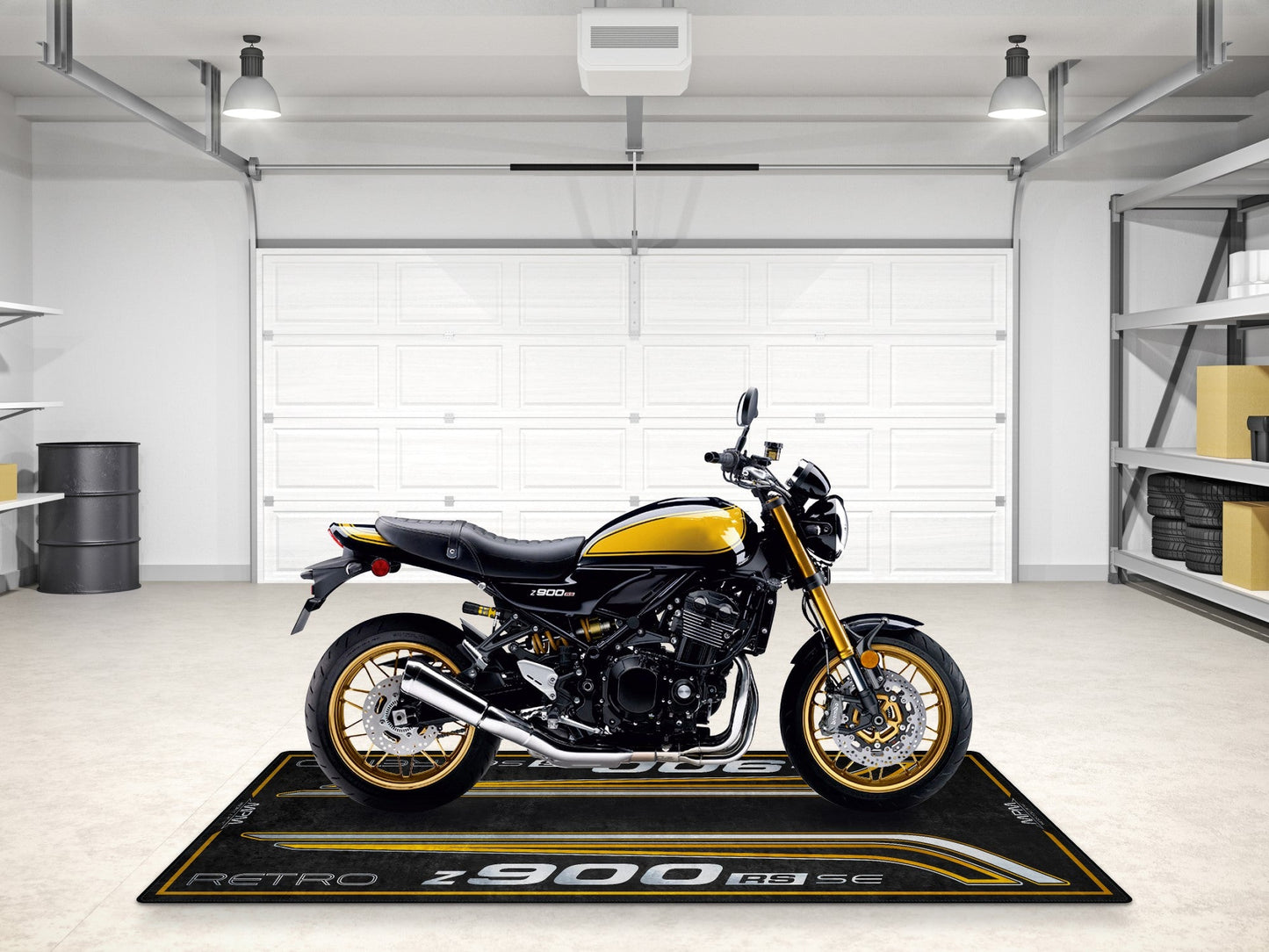 Designed Pit Mat for Kawasaki Z900RS SE Motorcycle - MM7417