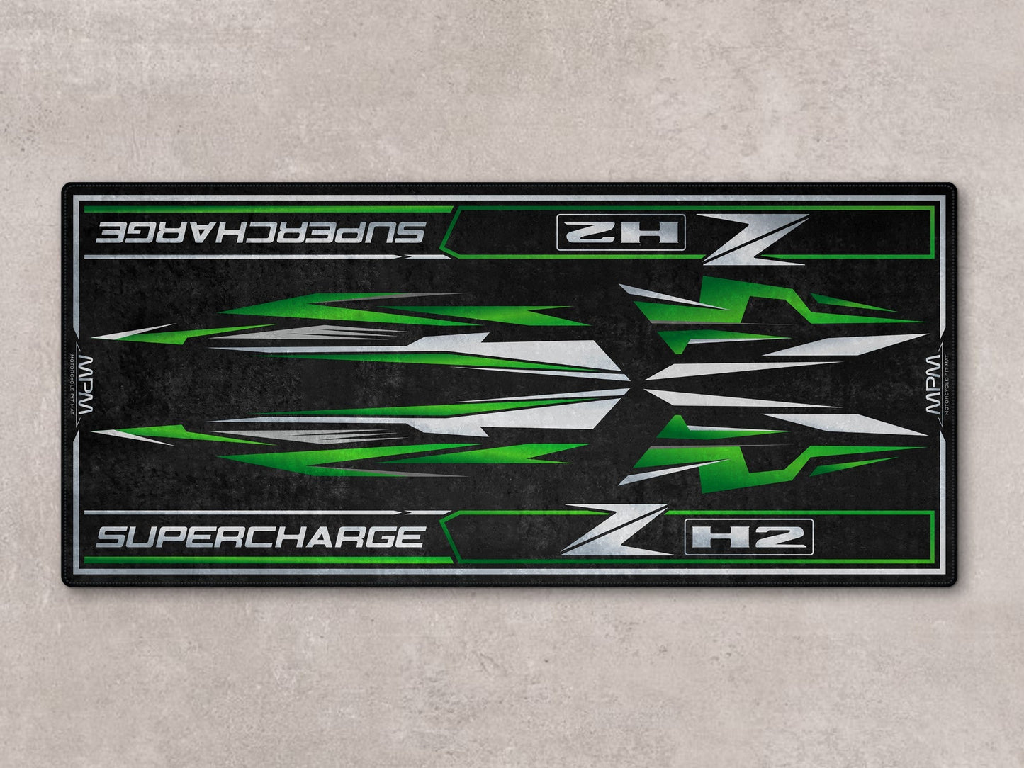 Designed Pit Mat for Kawasaki ZH2 Motorcycle - MM7418