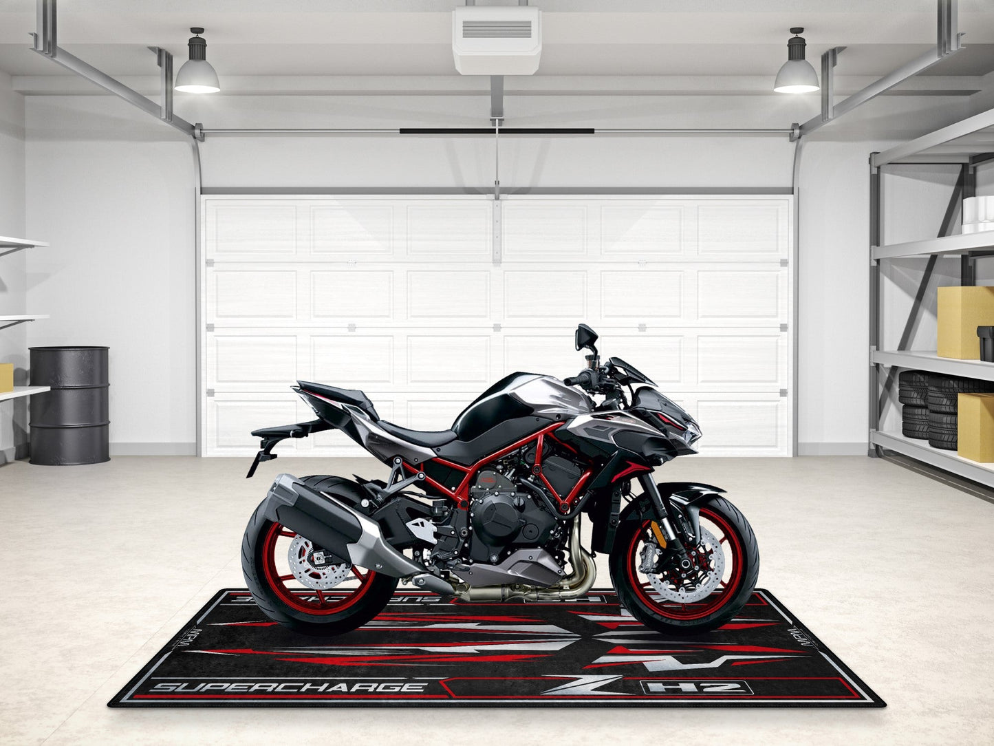 Designed Pit Mat for Kawasaki ZH2 Motorcycle - MM7418