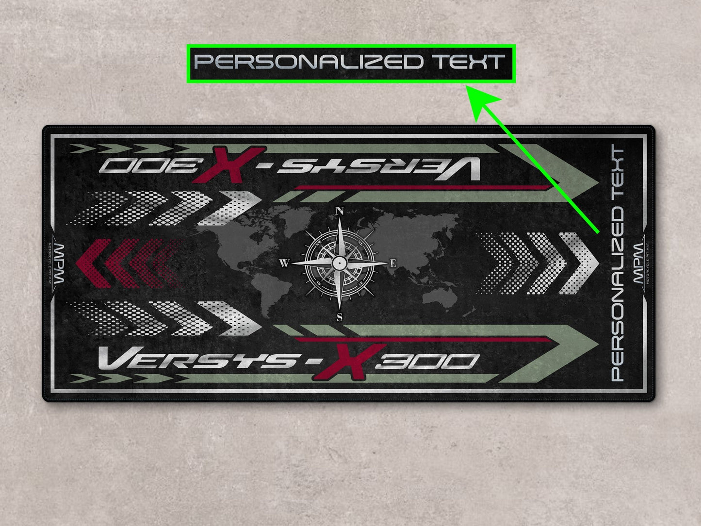 Designed Pit Mat for Kawasaki Versys-X 300 Motorcycle - MM7419