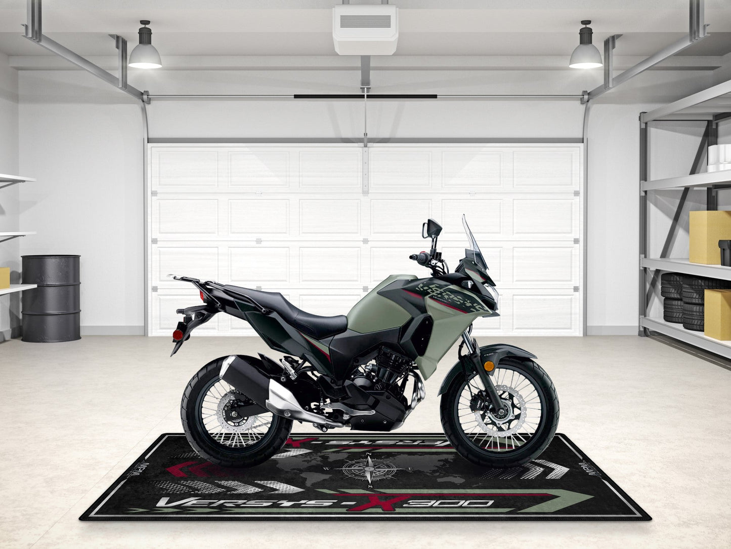 Designed Pit Mat for Kawasaki Versys-X 300 Motorcycle - MM7419