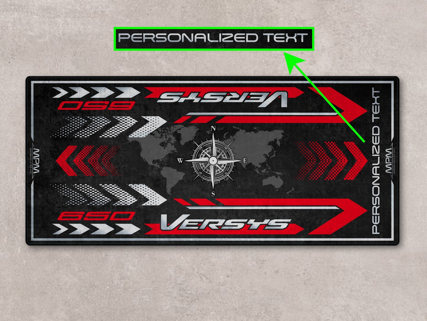 Designed Pit Mat for Kawasaki Versys 650 LT Motorcycle - MM7420