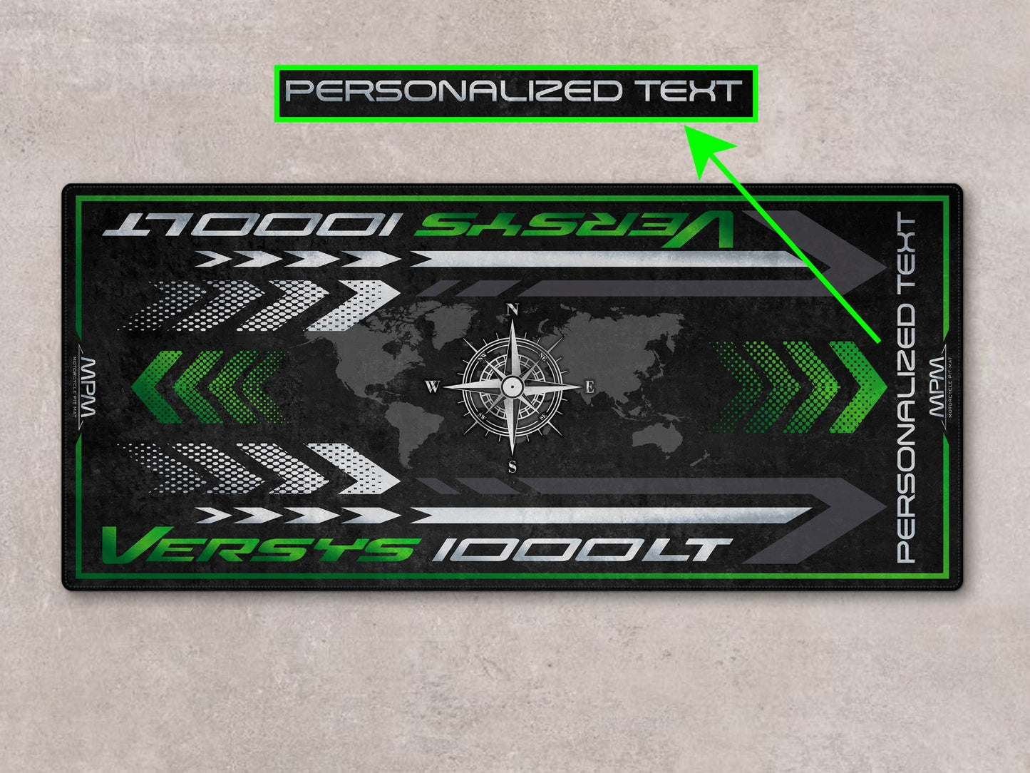 Designed Pit Mat for Kawasaki Versys 1000 SE LT+ Motorcycle - MM7421