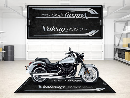 Designed Pit Mat for Kawasaki Vulcan 900 Classic Motorcycle - MM7426