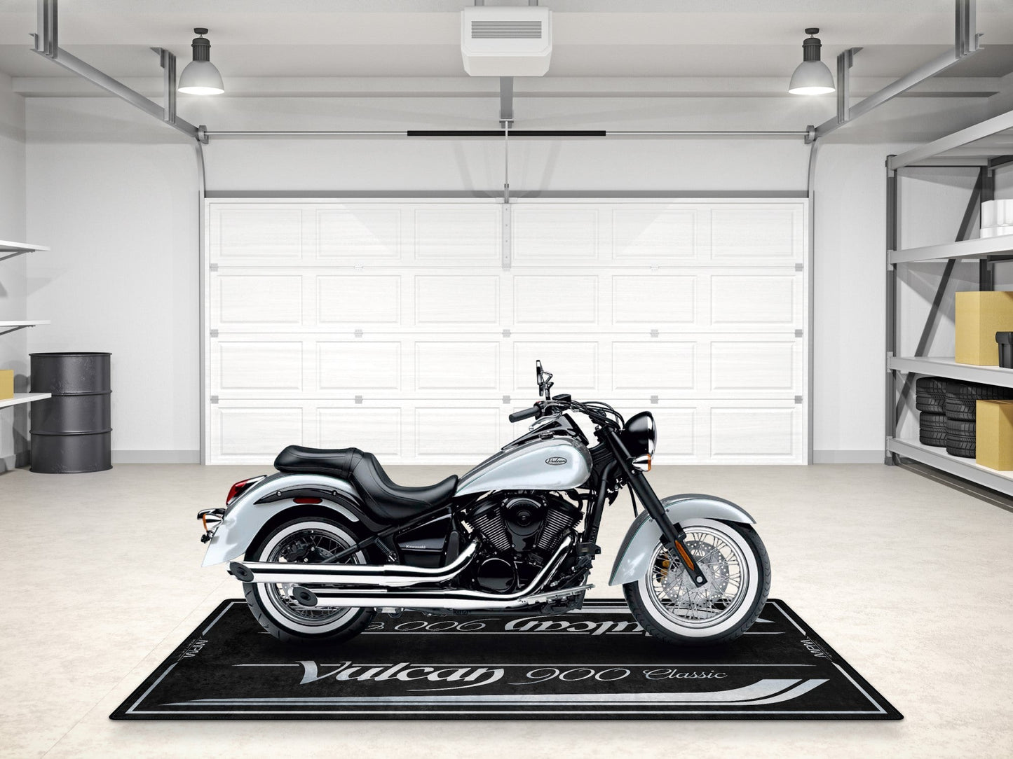 Designed Pit Mat for Kawasaki Vulcan 900 Classic Motorcycle - MM7426