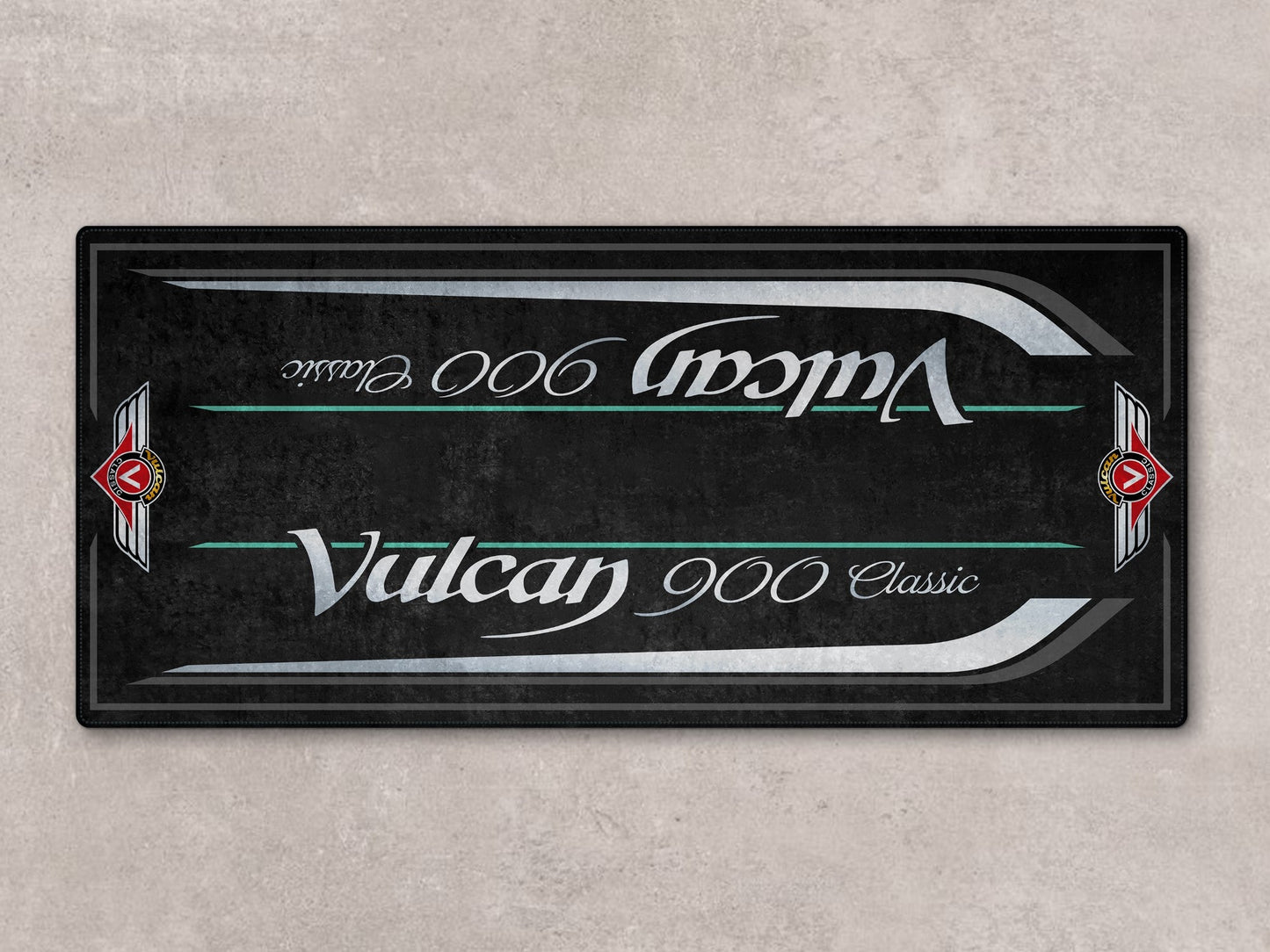 Designed Pit Mat for Kawasaki Vulcan 900 Classic LT Motorcycle - MM7428