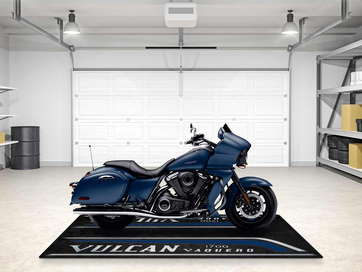 Designed Pit Mat for Kawasaki Vulcan 1700 Vaquero Motorcycle - MM7429