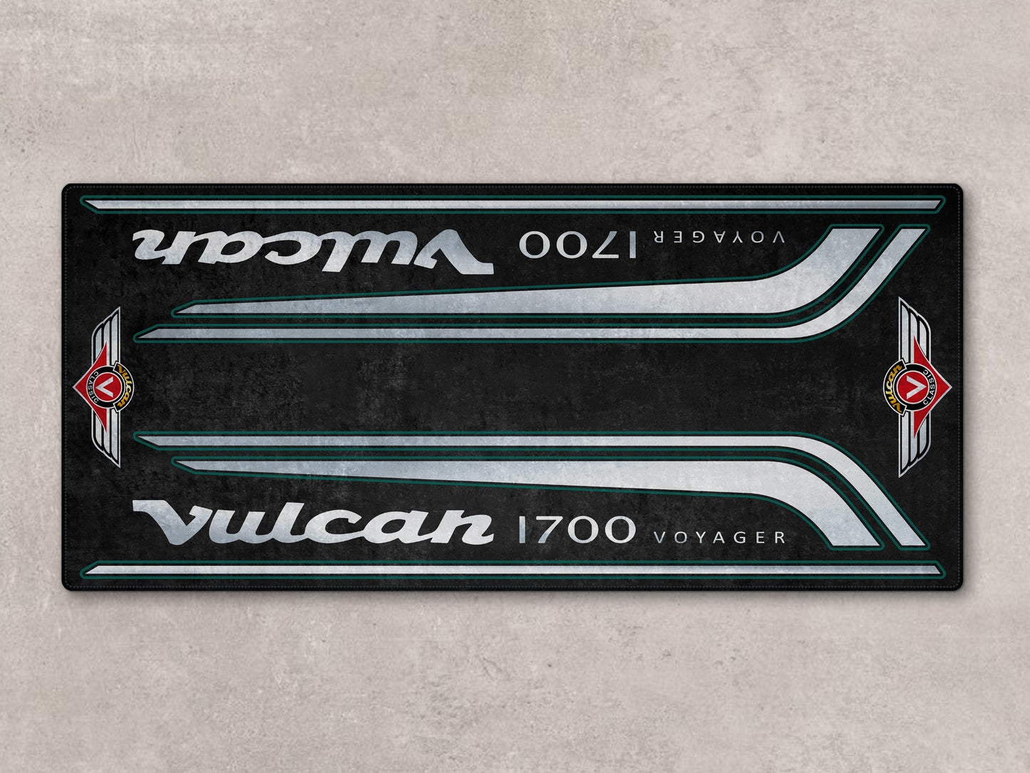 Designed Pit Mat for Kawasaki Vulcan 1700 Voyager Motorcycle - MM7430